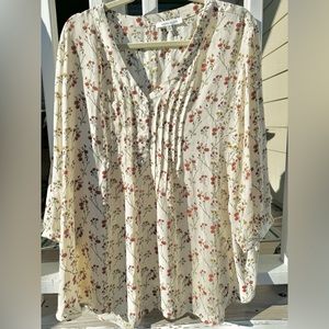 Rose + Olive Long Sleeve Blouse